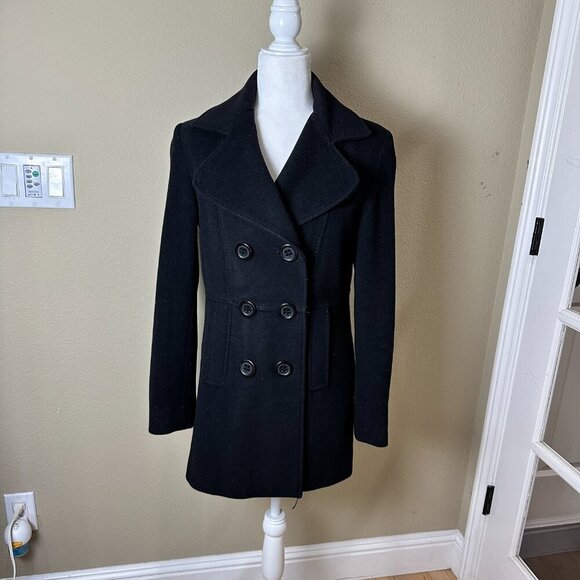 ESPRIT Outerwear Wool Double Breasted Coat Jacket Size Small - Picture 2 of 16